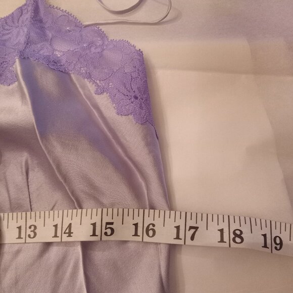 Victoria's‎ Secret Vintage Rare Y2K Silk Chemise Coquette Milkmaid Slip Dress  L - Picture 6 of 6